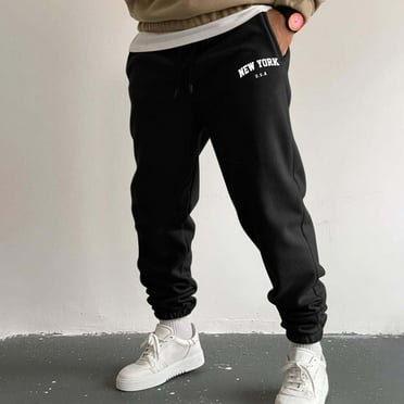 Black Sweatpants Clearance Running Soft and Cozy Sweat Pants for Men Clearance or Sale for $10 or Under Loose for Home and Gym Big and Tall Sweatpants Clearances