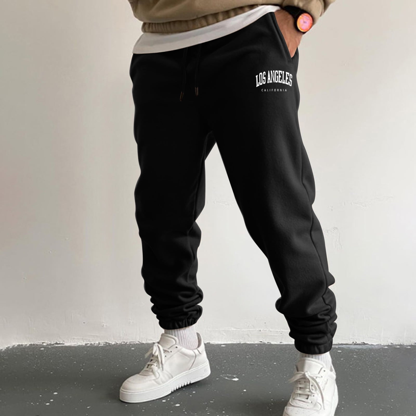 Black Sweatpants For Men Mens Autumn And Winter High Street