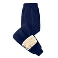 thumbnail image 1 of Black Sweatpants Girls Winter Cargo Pants for Boys Elastic Waist Quick Dry Solid Color Kids Trousers Basic Sport Pants with Zipper Pockets, 1 of 5
