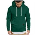 thumbnail image 1 of Black Sweatshirt Men's Hoodies Men's Pullover Sweatshirt Hoodie Drawstring Collar Kanga Pocket Fashion Shirts, 1 of 6