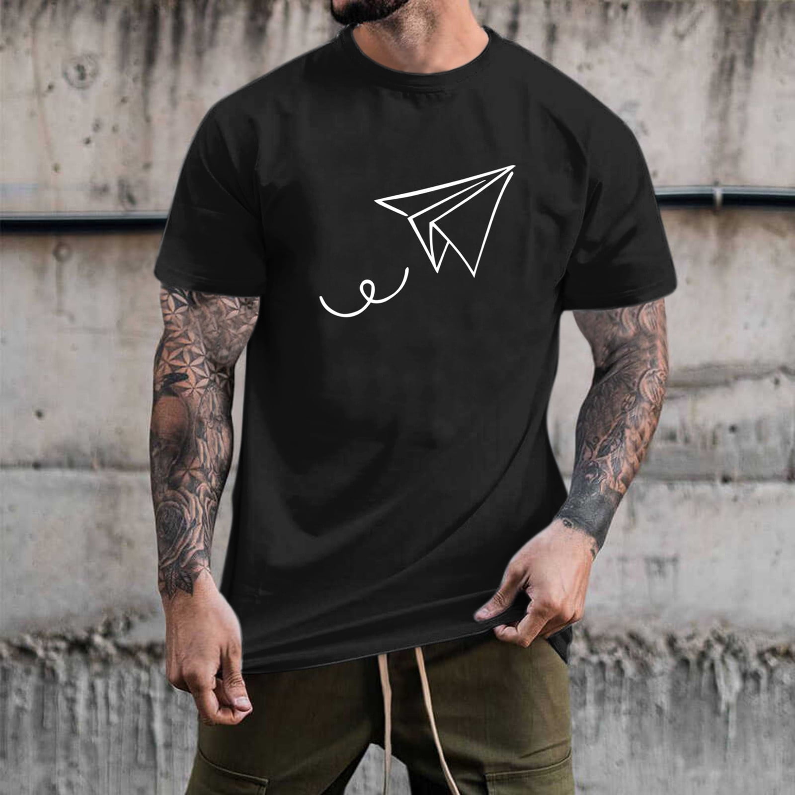 Black-T-Shirt-Dress-Male-
