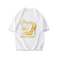 thumbnail image 1 of Black T Shirt With Gold High Heel And Stepping Into My 70th Birthday With Gods Grace Mercy Text For Birthday Celebration, 1 of 3