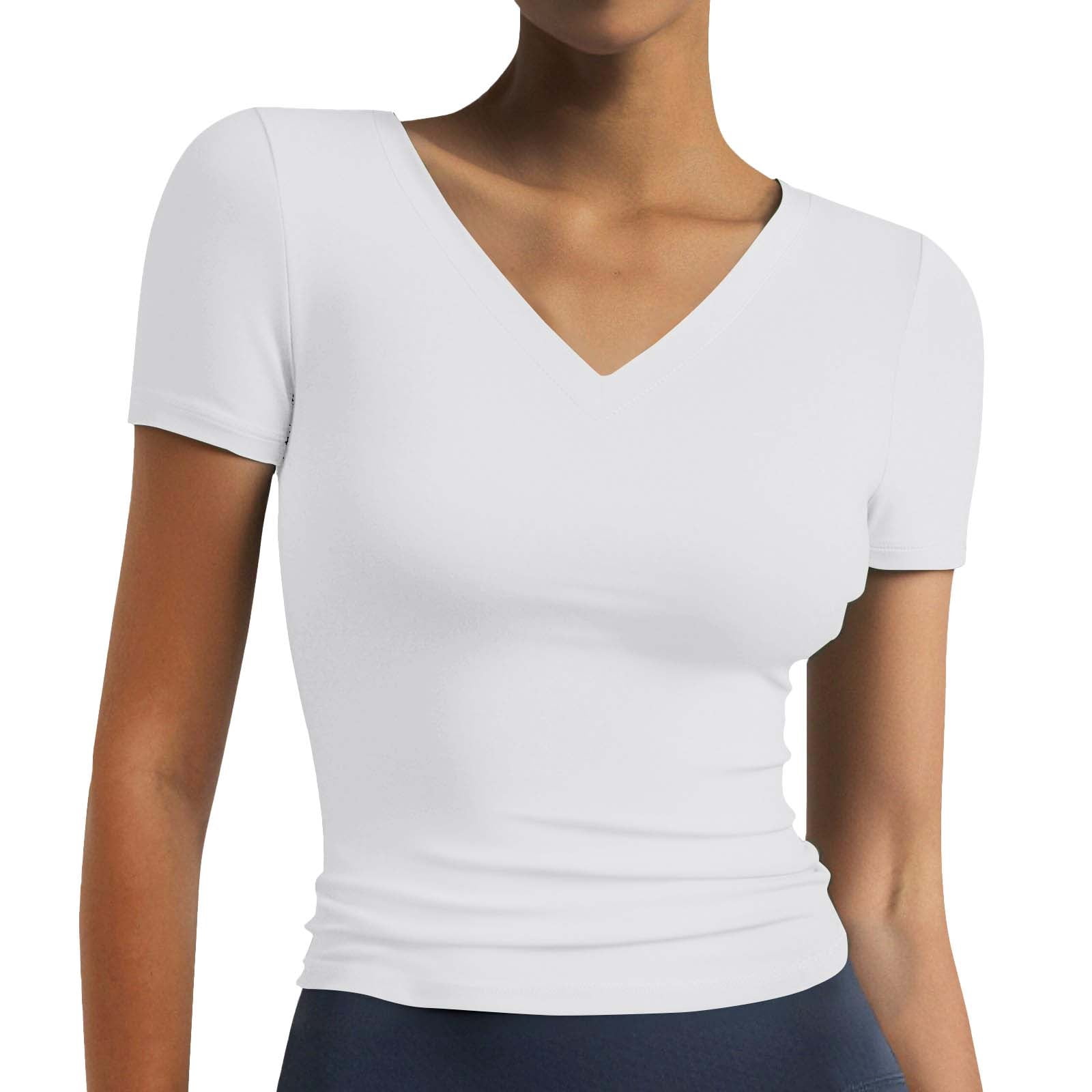 Minetom Women's Color Block Short Sleeve Tee - Soft Stretch Summer Top In Black-Mint-Charcoal