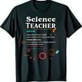 Black TShirt for Teachers Bold White Graphic & Definition Design