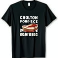 Black TShirt with Bold Chest Graphic Celebrate Cholton Fordiece & Boni Beeg