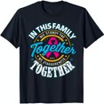 Black TShirt with Bold Circle Graphic & Inspiring 'We Stand Together