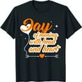 Black TShirt with Bold 'Day of Meaning with Head and Heart' Graphic