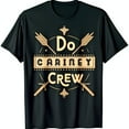 Black TShirt with Bold Do Carney Design Circular Graphic & Arrows
