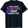 Black TShirt with Bold Ribbon & 'Youth Stand? In The Fight Against