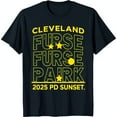 Black TShirt with Bold Yellow ' FURSE PARK 2025' Graphic & Design
