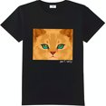 Black TShirt with & Brown Cat Face Graphic and 'Don't Whiny' Text