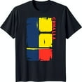 thumbnail image 1 of Black T-Shirt with Colombian Design Stylish Rectangular Print & Name, 1 of 5