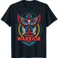 thumbnail image 1 of Black T-Shirt with Colorful and Wings Graphic Faith Design, 1 of 5