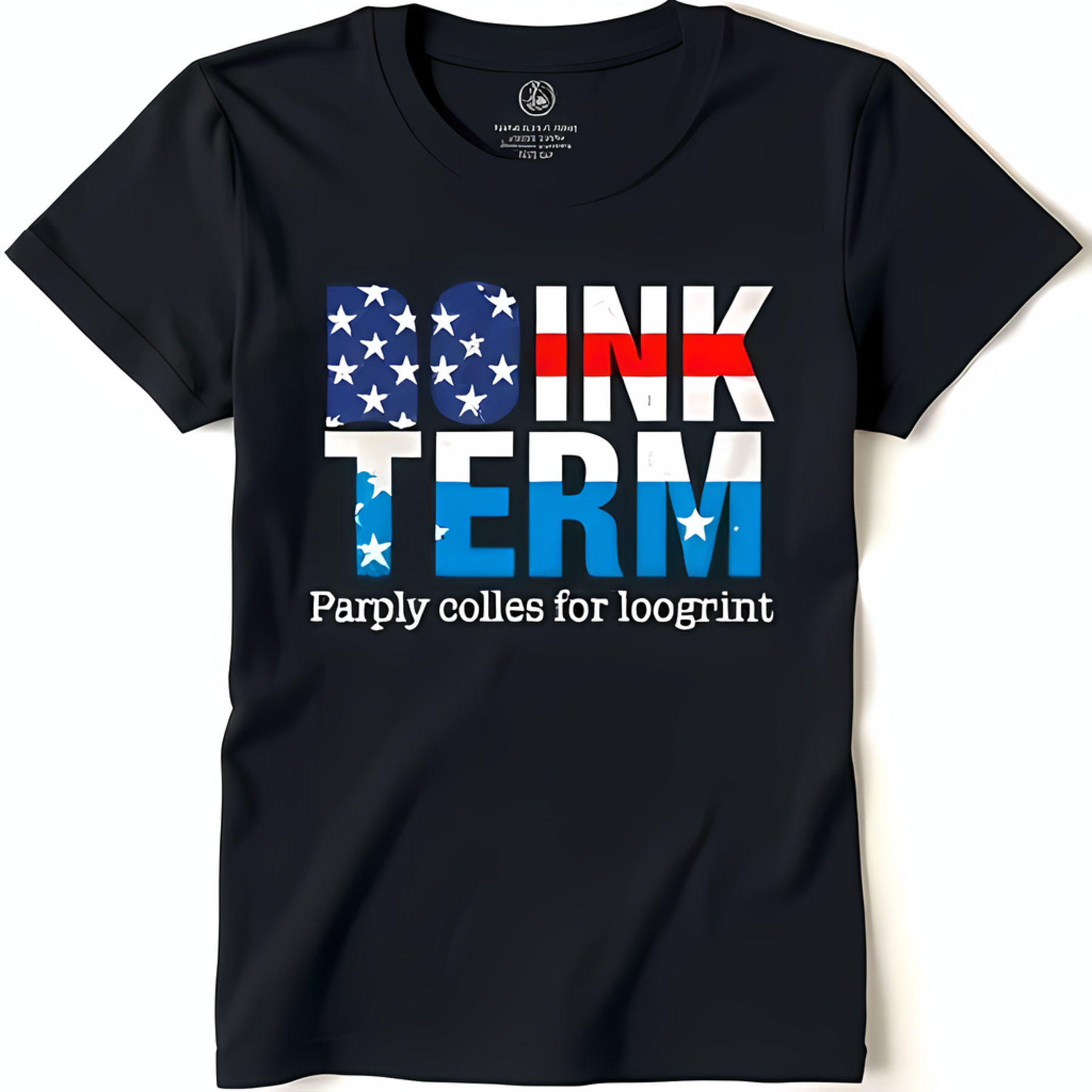 Black T-Shirt with Design 'BOINK TERM' Graphic Tee - Walmart.com