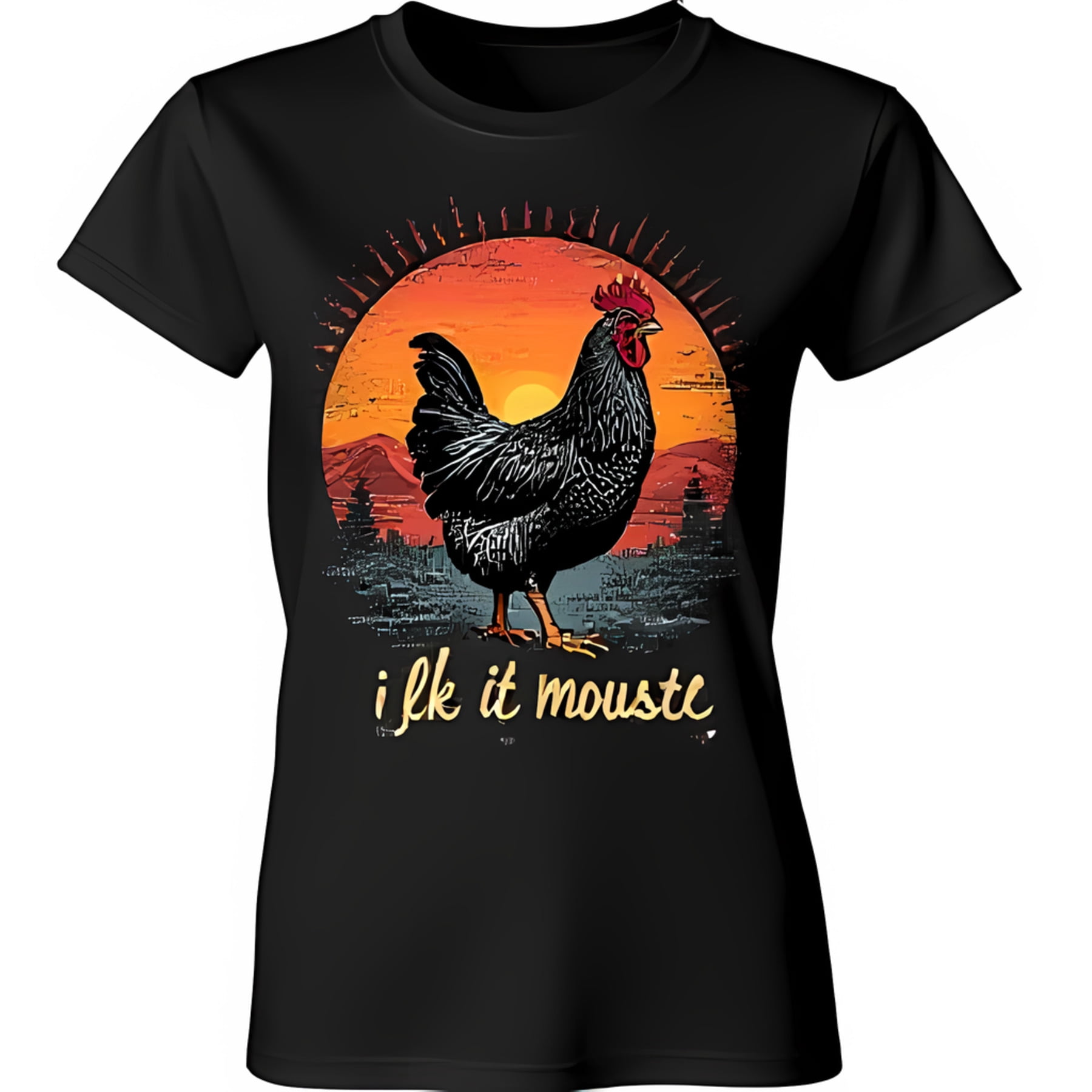 Rooster Kids T-Shirt Black