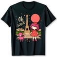 thumbnail image 1 of Black T-Shirt with Eye Catching Graphic Design Fun & Playful Imagery, 1 of 5