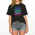 Black TShirt with "Hello 2025 2025" Design & "Heut Yatur" Script