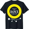 Black TShirt with Large Yellow Circle & ' OFE DANCE ' Text Musical