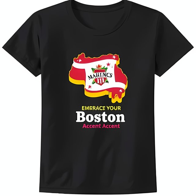 Black TShirt with Massachusetts Outline & 'Mahincs III' Embrace Your