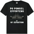 Black TShirt with 'PO PersisTeenTee' Text Stadium Illustration and