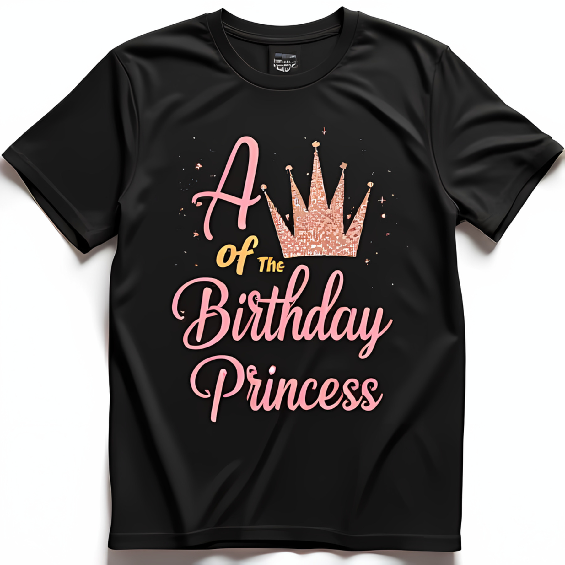 Happy Birthday To Me Shirt For Women - Heart & Gold Crown Graphic Tee, Loose Fit