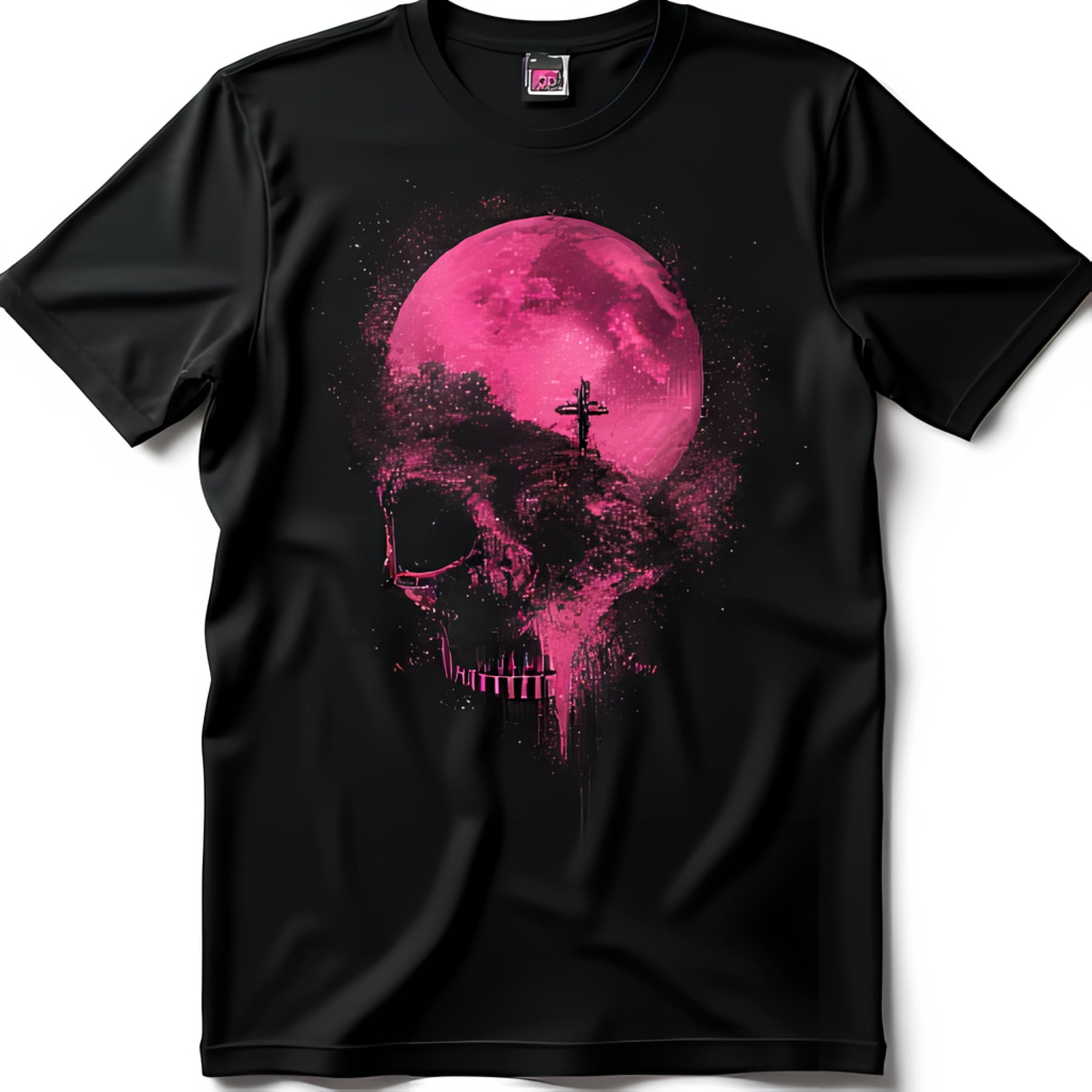 Midnight Moon Pink Crop Shirt