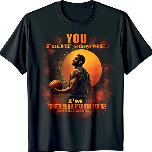 Black TShirt with Player Graphic and Class Text