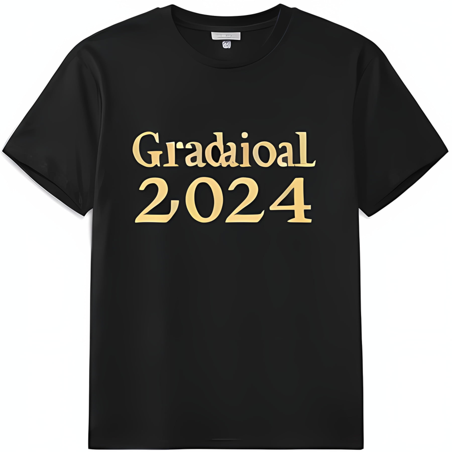 Black TShirt with 'Purge ' in Gold Foil Lost Away Graduate Class of