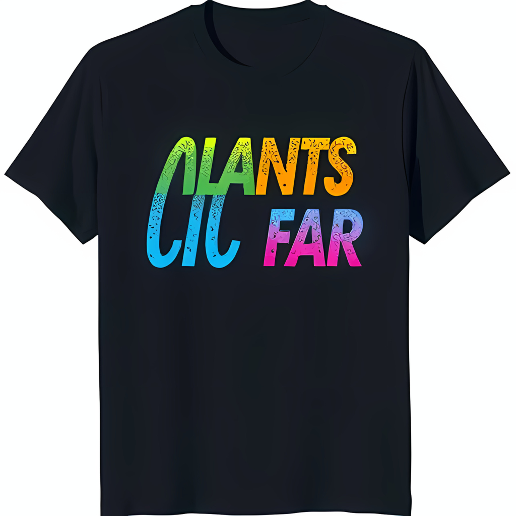 Black TShirt with Rainbow 'Giants Go Far' Graphic Fan Gear
