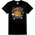 Black TShirt with Ramen Graphic Sammy Delicious Tokyo Style