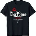 Black TShirt with Red & Cup Graphic 'The Elordene Inspired Better Than