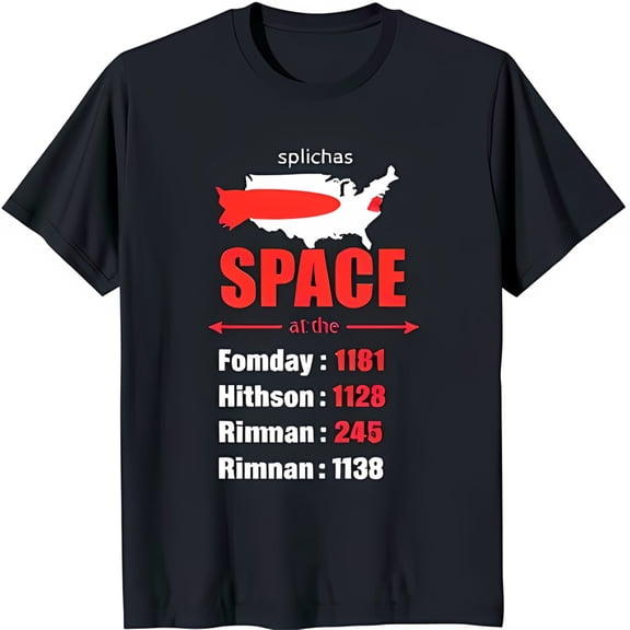 Black T-Shirt with Red Text & Graphic Unique Design for Casual Wear