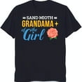Black TShirt with 'SAND MIOTH GRANDAMA of the Girl' Design & Star