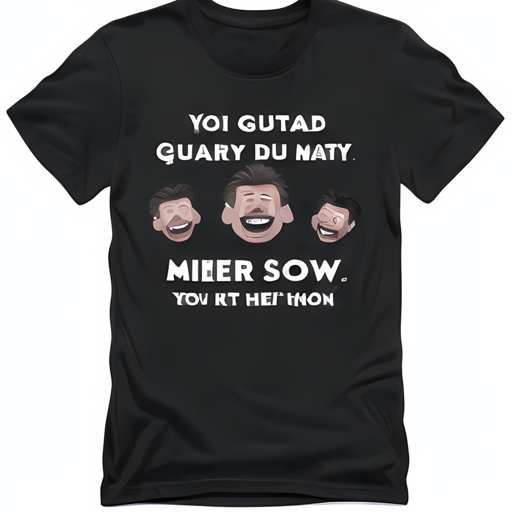 black-t-shirt-with-theytou-jeanpaul-text-and-cartoon-faces-comic-book