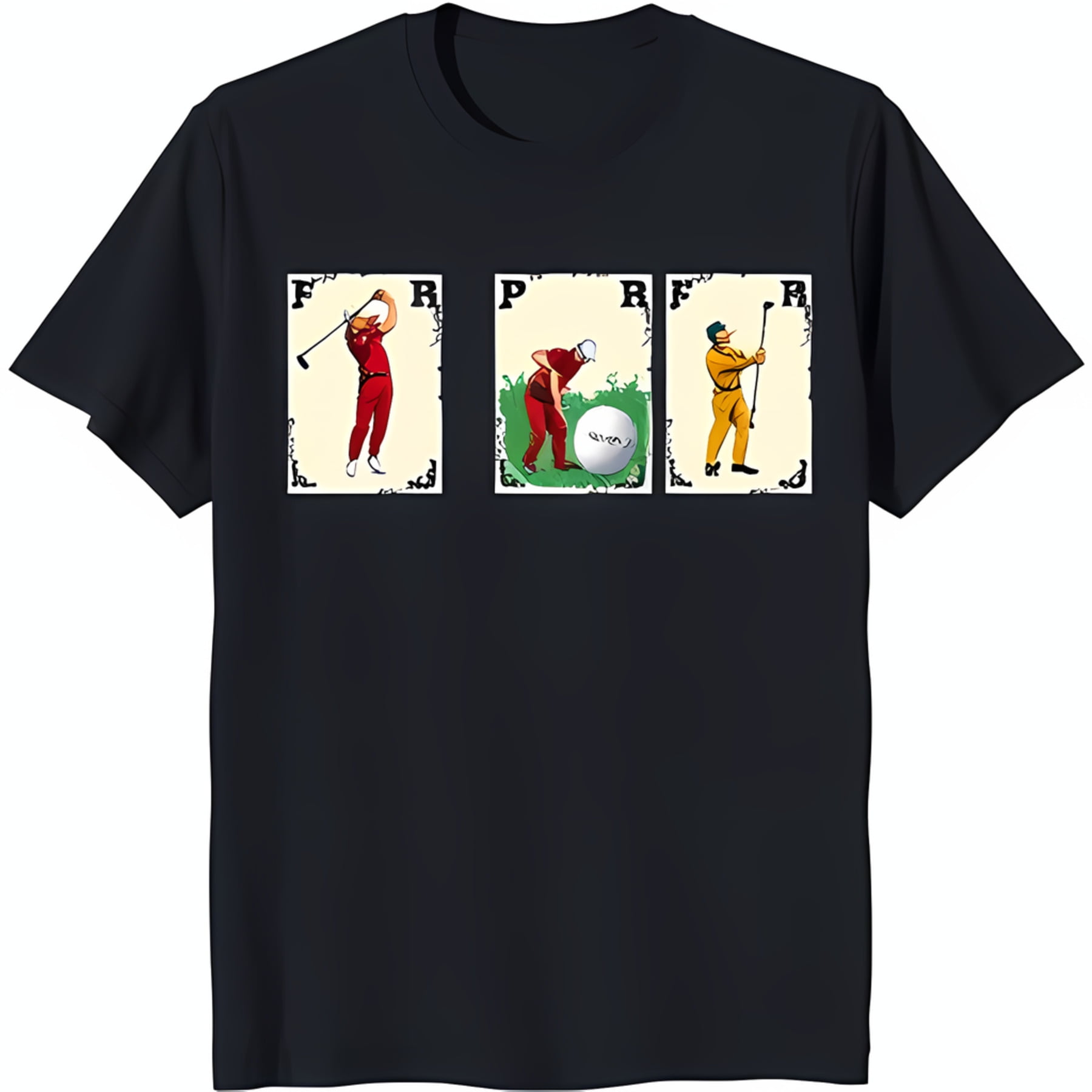 golfers wear red shirts