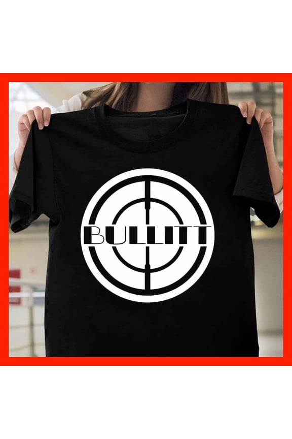 Black T-Shirt with White Bullet Target Graphic - Edgy Streetwear Tee T531, for Unisex, Up to 5XL