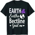 Black TShirt with White & 'EARTH & Eartha Bectline Goid Me' Design