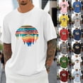 thumbnail image 1 of Black T Shirts for Men Big and Tall Fashion Loose Fit Crew Holiday Tees Cool Basic Tees Undershirts for Men, 1 of 5