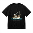 thumbnail image 1 of Black T Shirts for Men, Fishing Boat, Deep Sea Dreams Graphic 1 Mens Graphic Tees, 24898453,XXL, 1 of 8