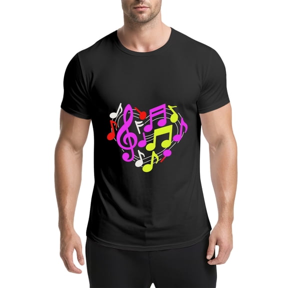 Black T Shirts for Men, Mens Graphic Tees, M50728256,3XL