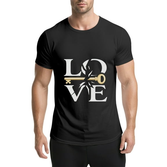 Black T Shirts for Men, Mens Graphic Tees, M5715075,S