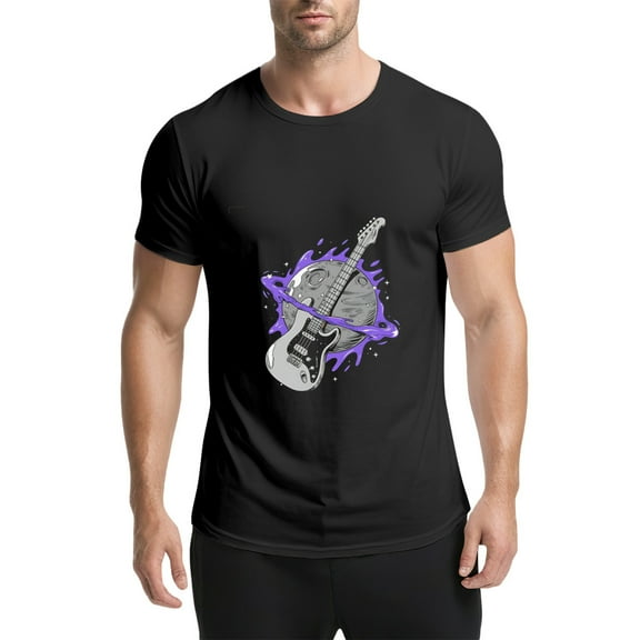 Black T Shirts for Men, Mens Graphic Tees, M5716226,S