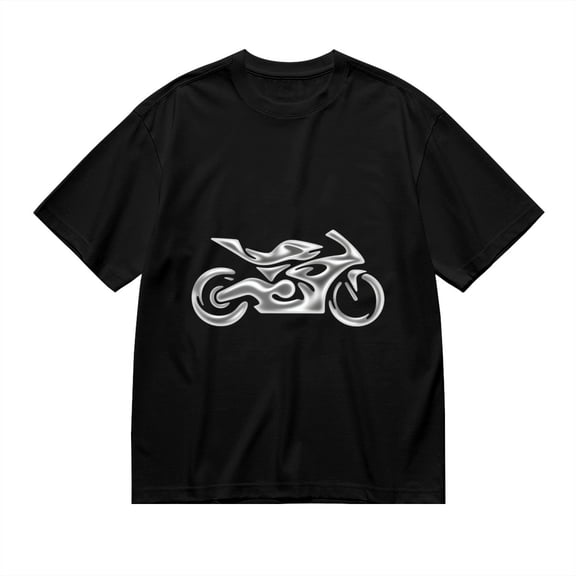 Black T Shirts for Men, Motorcycle Graphic Mens Graphic Tees, 24846407,XL