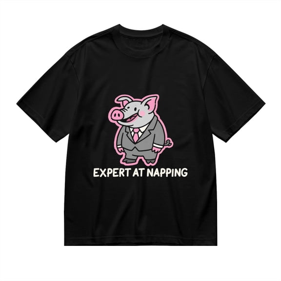 Black T Shirts for Men, Pig In Suit, Graphic 2 Mens Graphic Tees, 24936825,3XL
