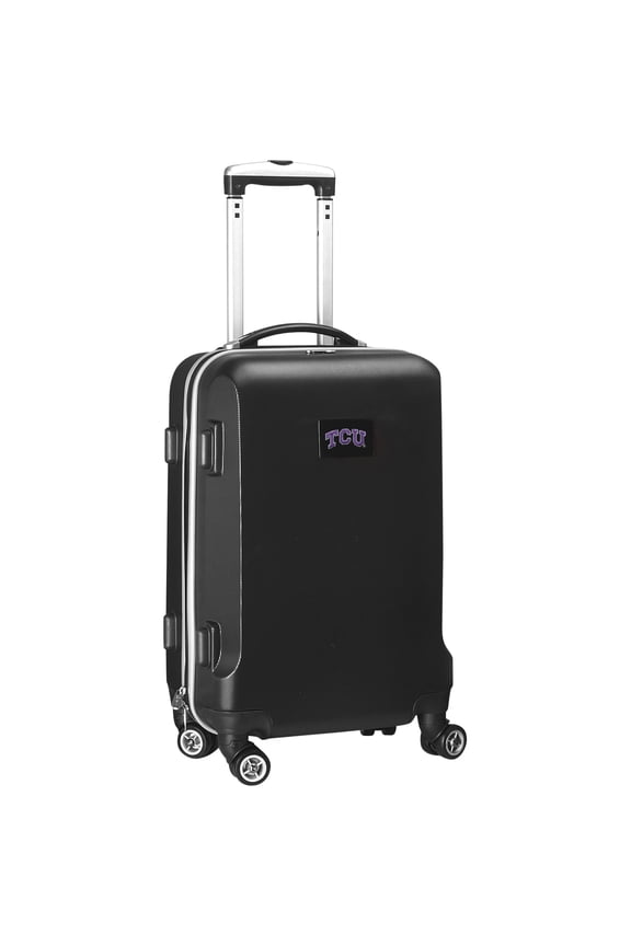 Black TCU Horned Frogs 20" 8-Wheel Hardcase Spinner Carry-On