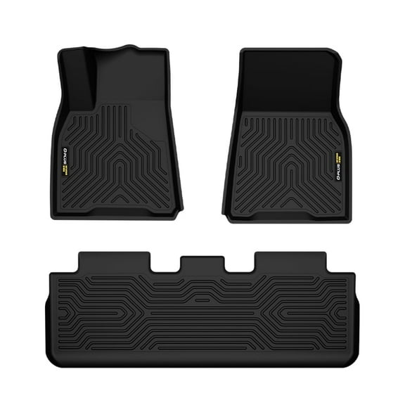 Black TPE All Weather Anti-Slip Liner Carpets Floor Mats Fit For Tesla Model Y 2020-2023
