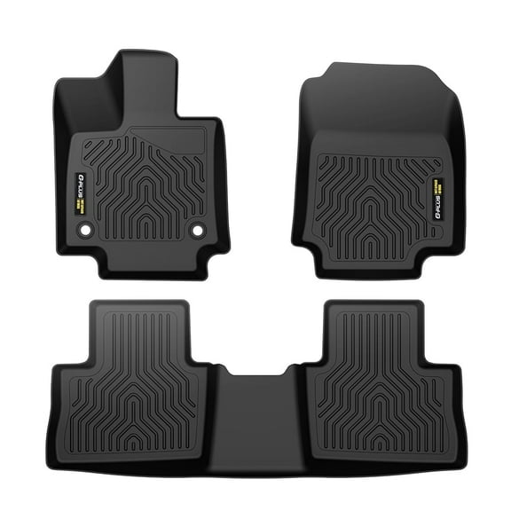 Black TPE Floor Mats All Weather Liners 1st & 2nd Row Full Set Fit for 2019-2024 Toyota RAV4