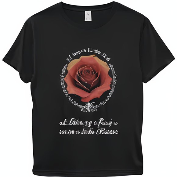 Black TShirt with 'A FinisGoogle' Text and Retro Logo Styleish and Unique Design