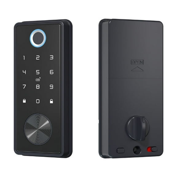 Black TT Lock Deadbolt TTlock APP Door Lock Smart Card Electronic For Security Mortise Smart Home ,More Secure