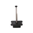 Black TXB Biscuit Style Hidden Deck Fastener with PreSet Trim Head